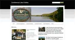 Desktop Screenshot of candlewoodlakeestates.org