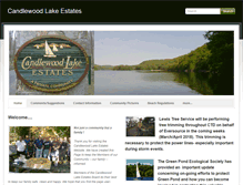 Tablet Screenshot of candlewoodlakeestates.org